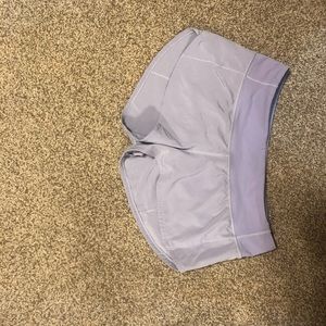 light purple lululemon speed up shorts